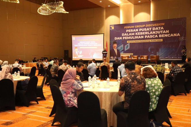 
					BP Batam melalui PDSI menggelar Focus Group Discussion bertajuk “Peran Pusat Data Dalam Keberlanjutan dan Pemulihan Pasca Bencana” pada Kamis (16/5/2024) di Novotel Palembang-Hotel & Residence. Foto: BP Batam