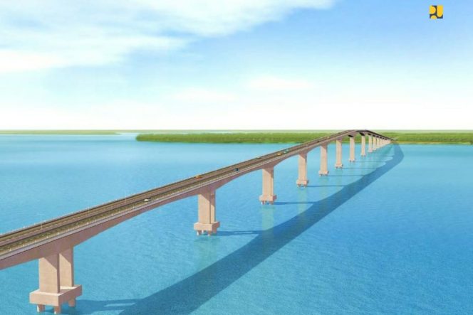 
					Desain pembangunan Jembatan Batam-Bintan. Foto: KEMENTERIAN PUPR RI