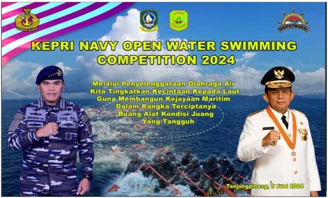 
					event Navy Open Water Swimming Kepri 2024 akan berlangsung di Tugu Sirih, Kota Tanjungpinang pada Sabtu (8/6/2024) mendatang.