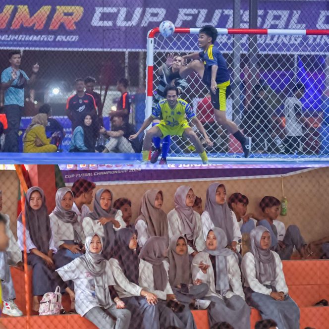 
					HMR Cup Futsal Championship 2024 berlangsung meriah di Planet Futsal Wong Solo, Kota Tanjungpinang, Sabtu (22/6/2024).