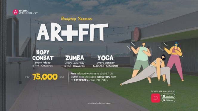 
					ARTOTEL Batam mengundang masyarakat Batam untuk berpartisipasi dalam program kesehatan dan kebugaran yang unik, Rooftop Session: AR+FIT.