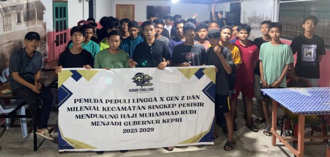 
					Pemuda Peduli Lingga Kecamatan Singkep Pesisir menyatakan komitmennya untuk mendukung penuh perjuangan HMR pada Pilgub Kepri November 2024 mendatang.