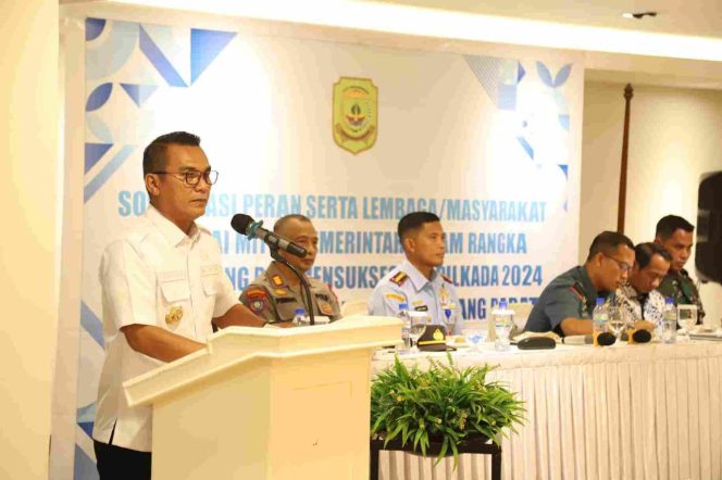 
					Pj Walikota Tanjungpinang, Andri Rizal, membuka kegiatan sosialisasi Forkopimda Rabu (23/10), di Hotel Nite and Day Laguna Tanjungpinang.