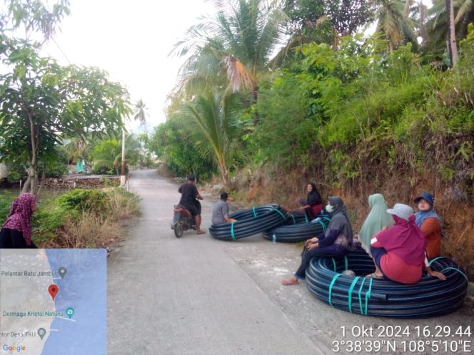 
					Proses pembanguna Pamsimas di salah satu titik di Natuna