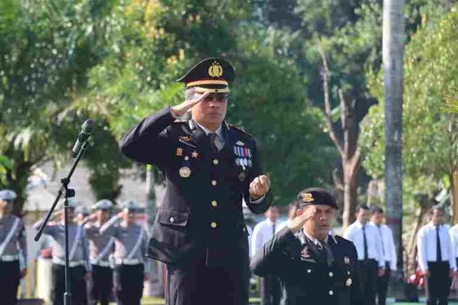 
					Kapolres Natuna AKBP Nanang Budi Santosa,  mempin upacara Hari Sumpah Pemuda ke- 96.