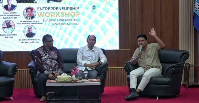 
					Universitas Maritim Raja Ali Haji menggelar Seminar Entrepreneurship Workshop mengusung tema Building A Creative And Innovative Mindset di Auditorium UMRAH Dompak, Kota Tanjungpinang 