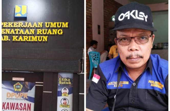 
					Ketua LPK kepri Satu dan Dinas PUPR Karimun.