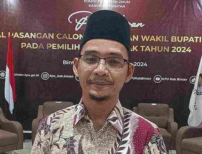 
					Ketua KPU Kabupaten Bintan, Haris Daulay