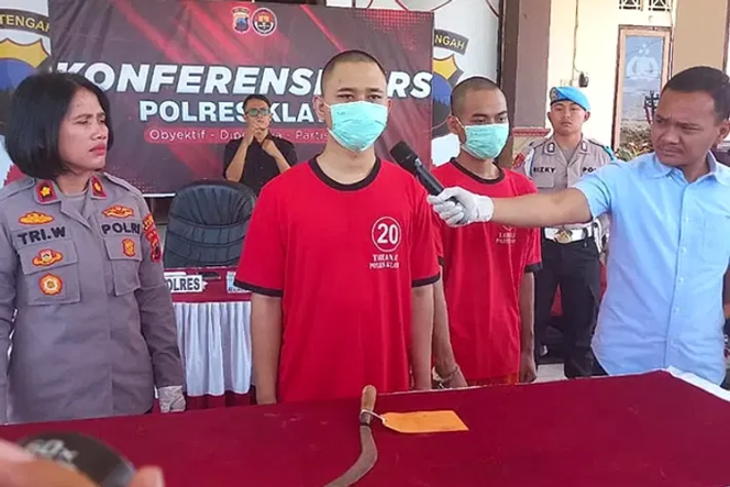 
					Tiga pelajar di Klaten, Jawa Tengah, ditahan oleh Kepolisian Resor Klaten