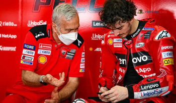 Manajer tim Ducati, Davide Tardozzi dan Bagnaia (ist)