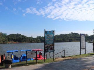 Pemandangan tempat wisata Taman Kolam Sekupang, Batam.
Foto: Atika/HarianHaluanKepri