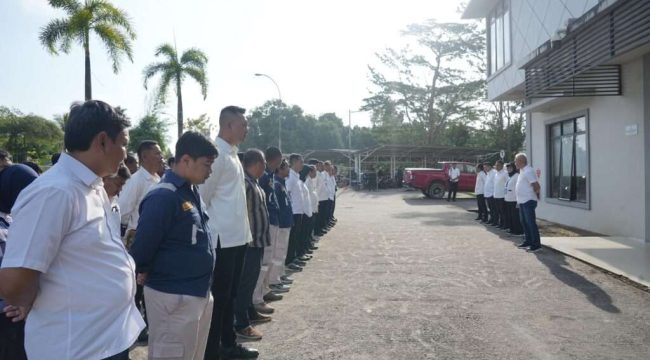 Apel siaga yang dilaksanakan di Water Treatment Plan (WTP) Muka Kuning (ist)