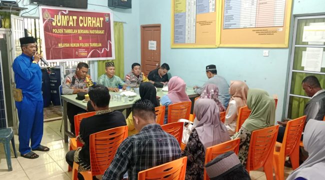 Polres Bintan melalui Polsek jajaran kembali menggelar forum terbuka untuk menampung aspirasi masyarakat yang dinamakan dengan Jumat Curhat, Jumat (27/12/2024).