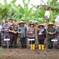 Polres Bintan bersama Forkopimda saat melakukan kegiatan Penanaman Jagung Serentak 1 Juta Hektar yang dilaksanakan di lahan tumpang sari Toapaya Kec. Toapaya, Selasa (21/01/2025).