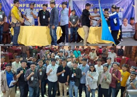 Foto rangkaian kegiatan Konferkot PWI Batam sukses dilaksanakan di Ballroom Golden Prawan, Batam, Sabtu (15/03/2025)., Muhammad Khafi Anshary atau yang akrab disapa Jonkavi resmi terpilih sebagai Ketua Persatuan Wartawan Indonesia (PWI) Kota Batam periode 2025-2028.