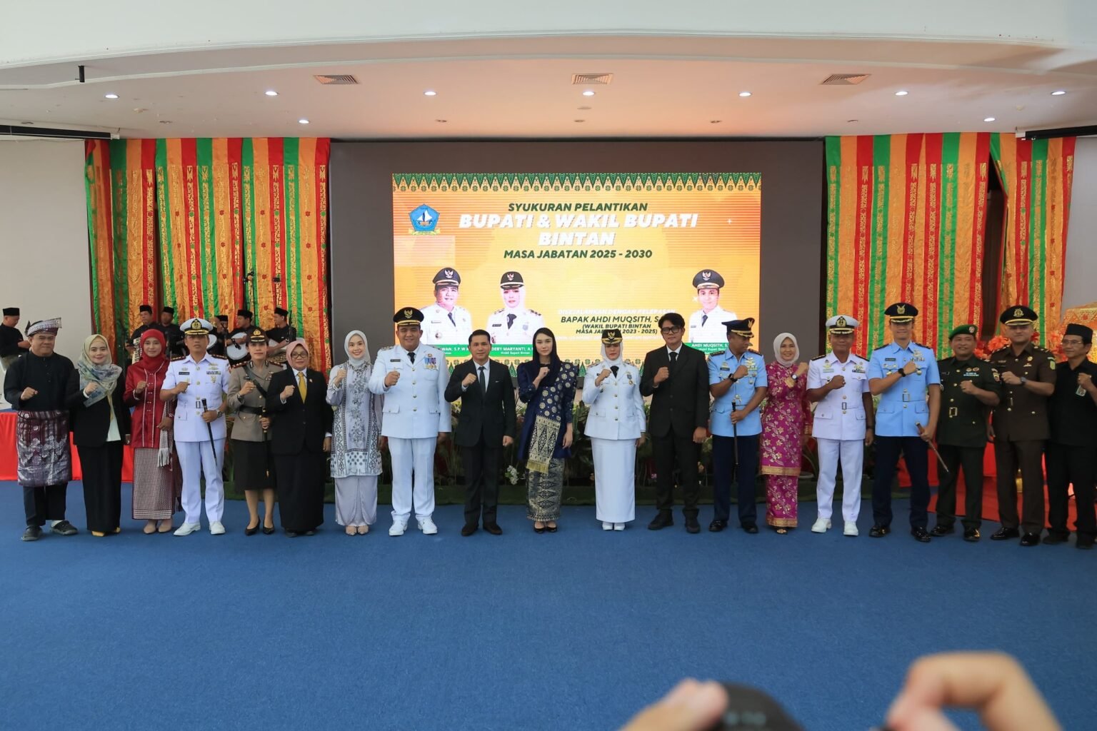 Bupati Bintan Roby Kurniawan, Wakil Bupati Bintan Deby Maryanti, OPD, Forkopimda, DPRD Bintan dan undangan