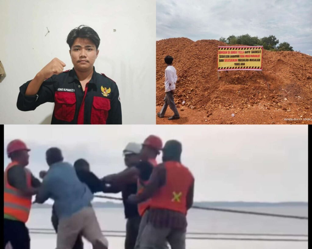 Mahasiwa UMRAH Tanjungpinang asal Kabupaten Lingga Dimas Alparezi Bastian, terkait aktivitas dan persoalan tambang bauksit di Lingga