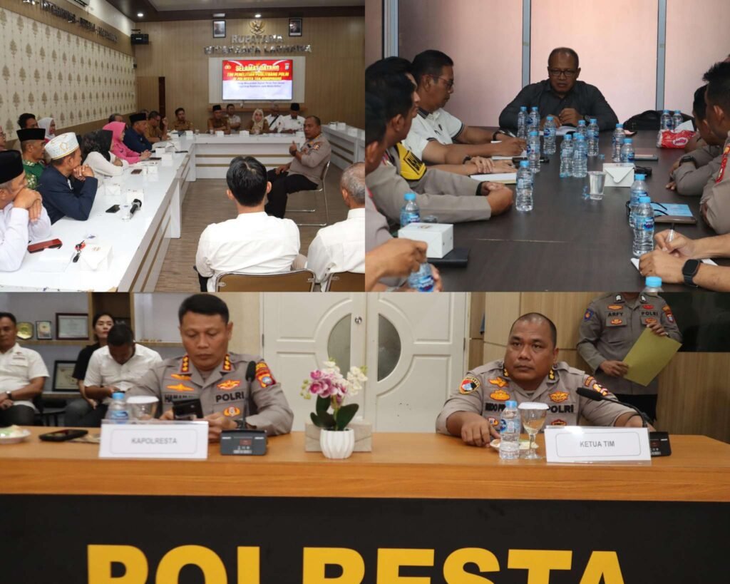 Puslitbang Polri melaksanakan penelitian dengan tema Melindungi Masyarakat Digital Peran Polri dalam Menanggulangi Kejahatan pada Media Online Tahun 2025, di Rupatama Polresta Tanjungpinang, Selasa (06/05/2025).