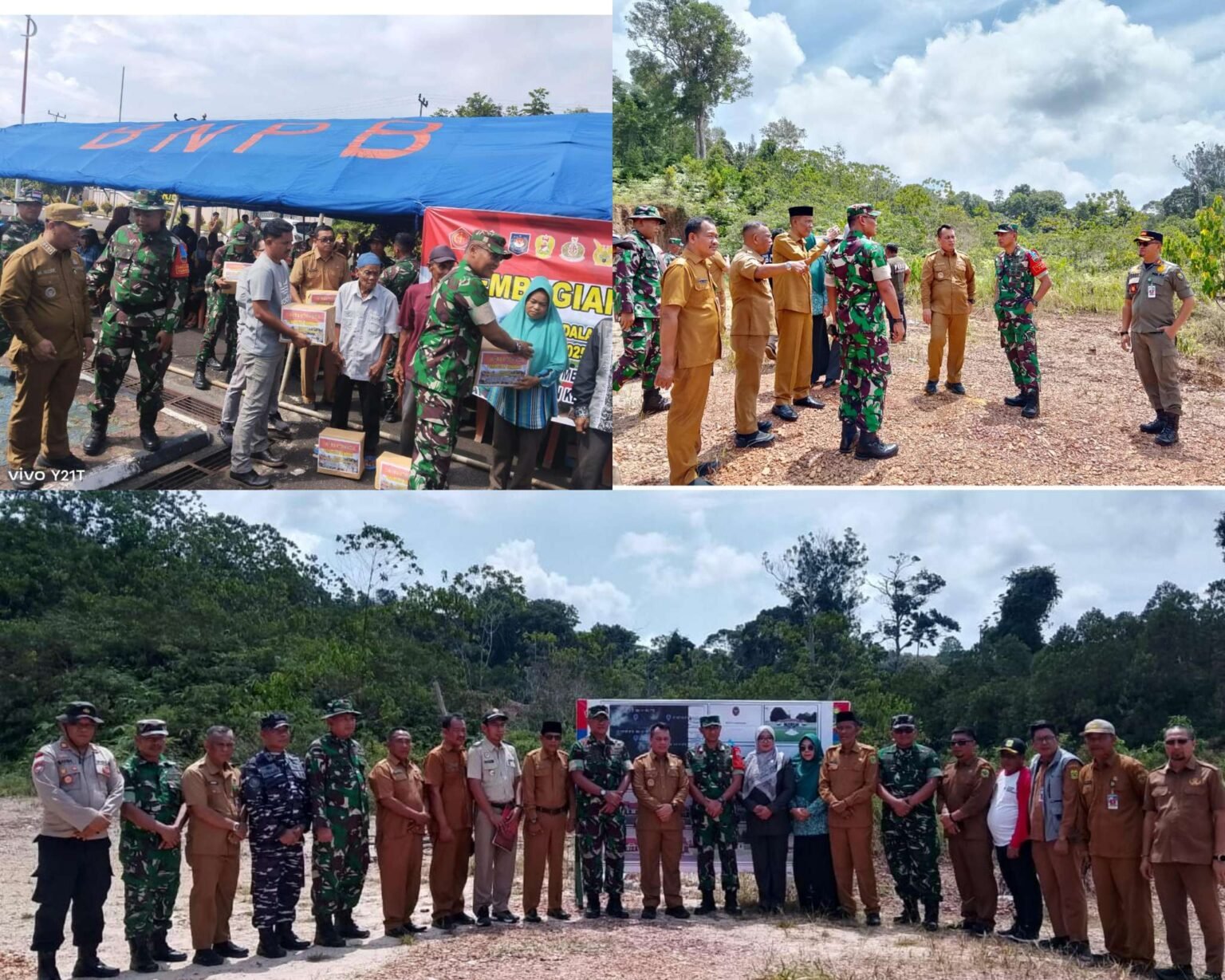Bupati Lingga M. Nizar, S.Sos ketika menjadi Irup pada upacara pembukaan TMMD ke-124 Kodim 0315/Tanjungpinang Tahun 2025 di halaman Kantor Bupati Lingga, Kecamatan Daik, Kabupaten Lingga, Selasa (6/5/2025).