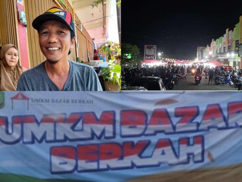 Khalid Alwalid alias Tino (54) Pelaksana Kegiatan UMKM Bazar Berkah di kawasan Jalan Bandara Baru Perumahan GSI, Ganet, Kecamatan Tanjungpinang Timur, Kota Tanjungpinang