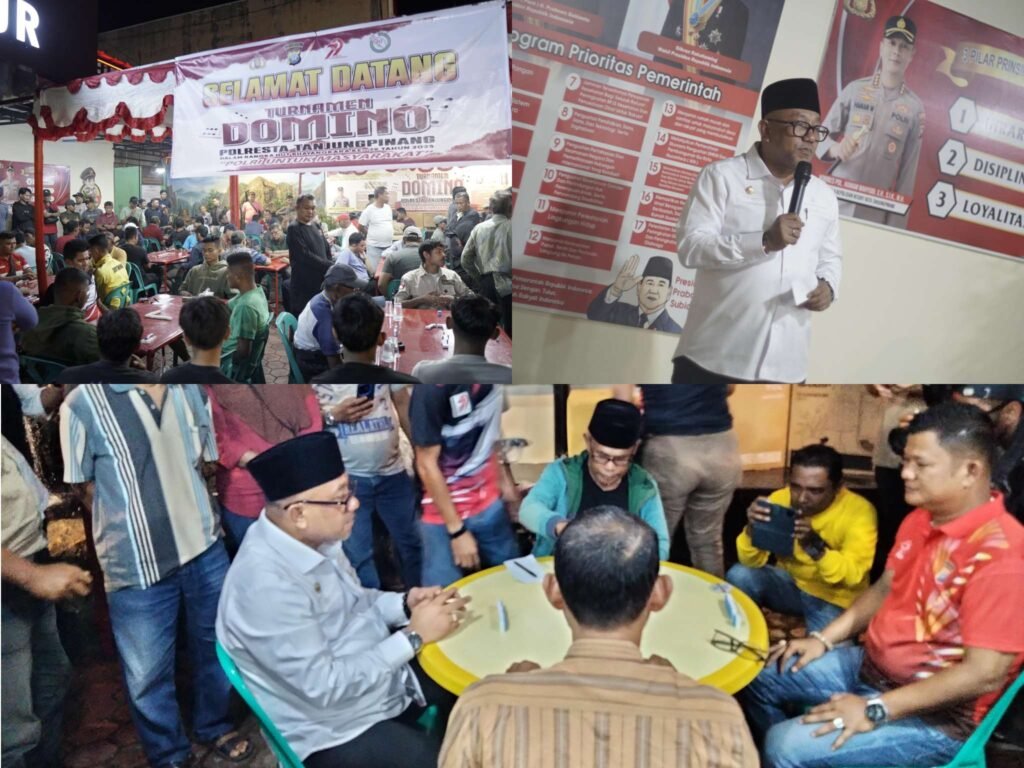 Opening Turnamen Domino Di Polsek Tanjungpinang Timur Berlangsung Meriah, Sambut HUT Bhayangkara Ke-79, Rabu (18/6/2025) foto Asfanel