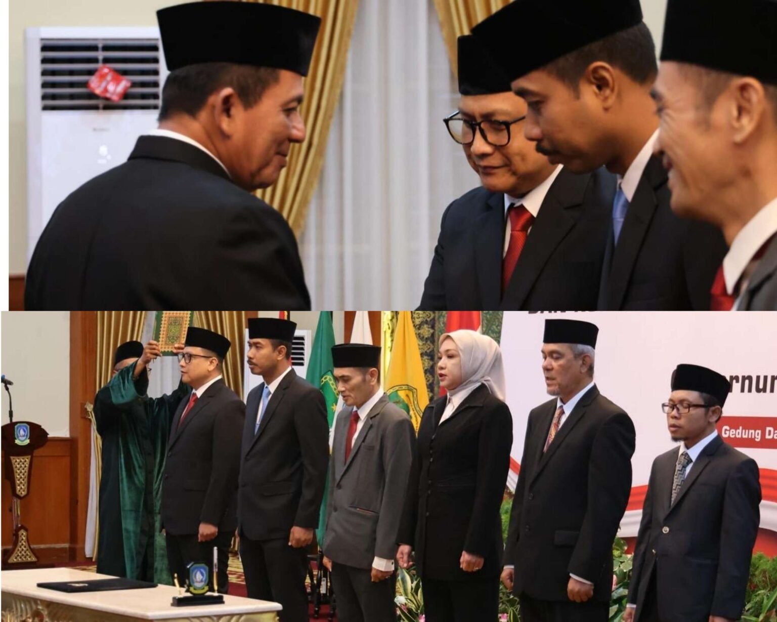 Direksi dan Komisaris PT Energi Kepri serta Komisaris PT Pembangunan Kepri yang dilantik oleh Gubernur Kepri H Ansar Ahmad.- Gubernur Kepri Ansar Ahmad memberikan ucapan selamat kepada Hendri Kurniadi selalu Komisaris PT Pembangunan Kepri (Perseroda) dan Aries Fhariandi selalu Komisaris PT Energi Kepri.