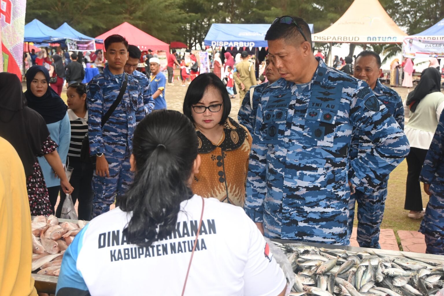 Danlanud RSA Natuna Siapkan 20 Tenda Gratis di Pasar Murah HUT ke – 80 RI.