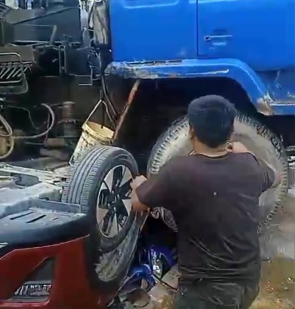 Kecelakaan Beruntun Kembali Terjadi di Tiban Center Batam