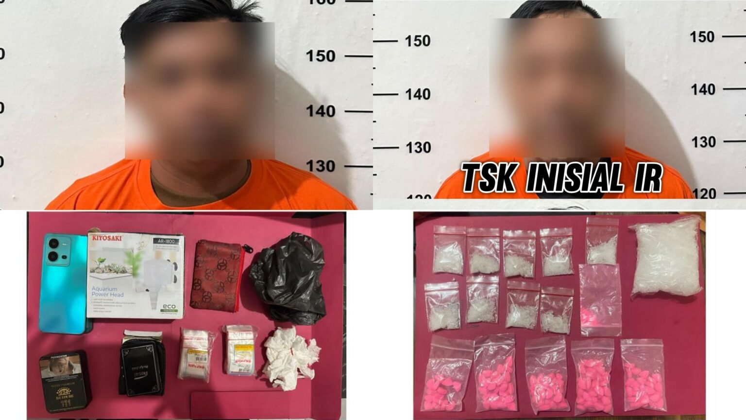 Satres Narkoba Polresta Tanjungpinang berhasil meringkus 2 tersangka penyalahgunaan narkoba jenis sabu dan pil ekstasi, berinisial IR (55) seorang residivis bersama rekannya ED (29) yang diangkap di lokasi berbeda dengan barang bukti sabu dan pil ekstasi, Rabu (10/09/2025)