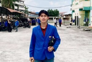 Bimantara Putra Lubis, selaku salah satu Koordinator Lapangan Aliansi Mahasiswa Pemuda Tanjungpinang,