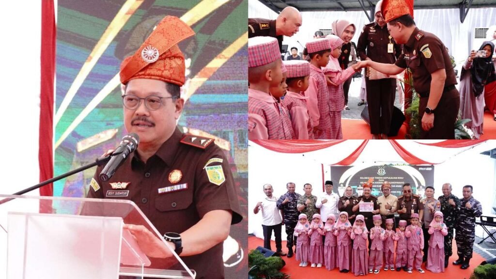 Rangkaian kegiatan Kajati Kepri, J. Devy Sudarso saat melaksanakan kunjungan kerja dan supervisi ke Kejaksaan Negeri Tanjungpinang guna mendorong optimalisasi pelayanan dan penegakan hukum yang humanis dan berkeadilan, Senin (13/10/2025).