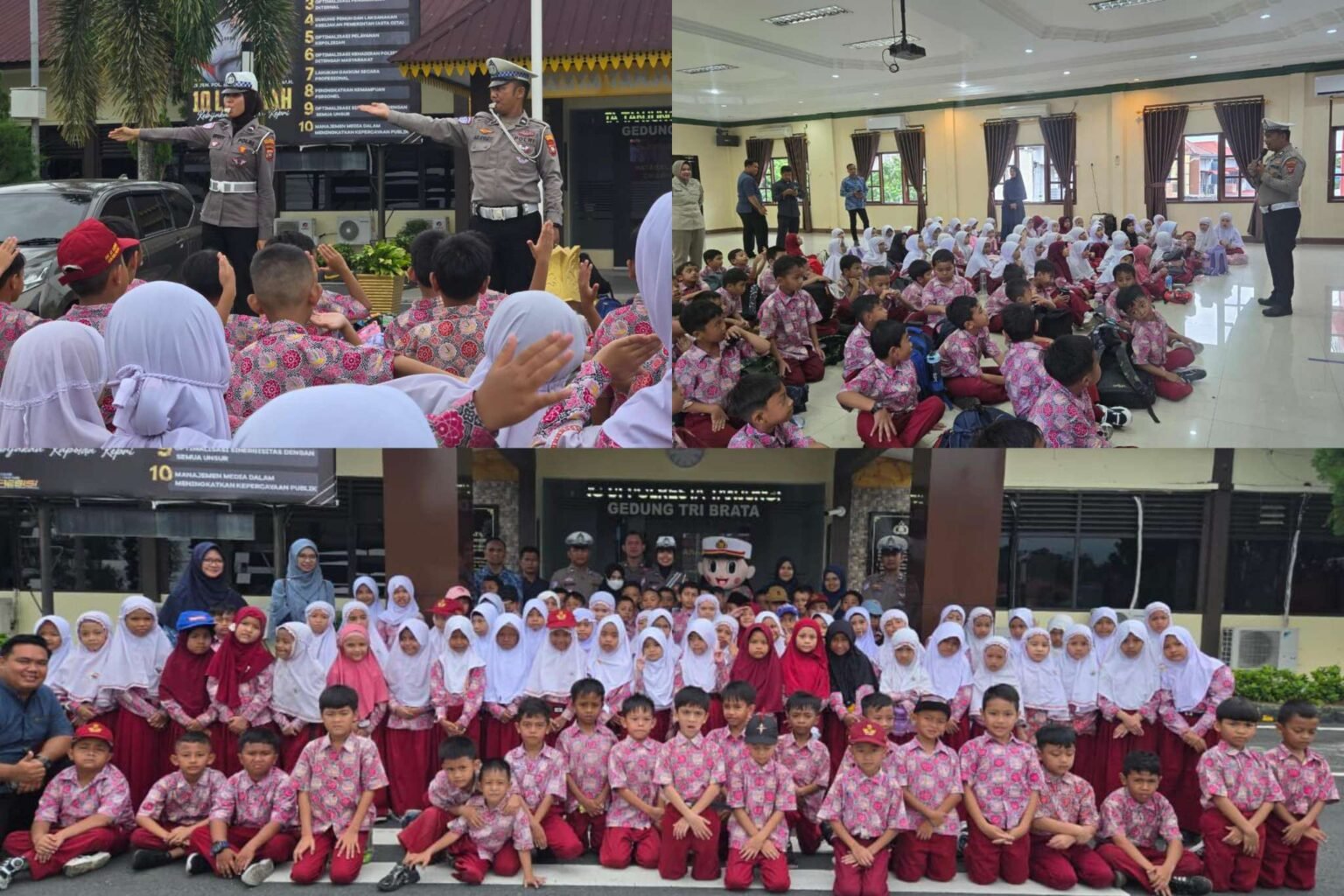 Satlantas Polresta Tanjungpinang Berikan Edukasi Tertib Berlalu Lintas Murid SDIT As-Sakinah