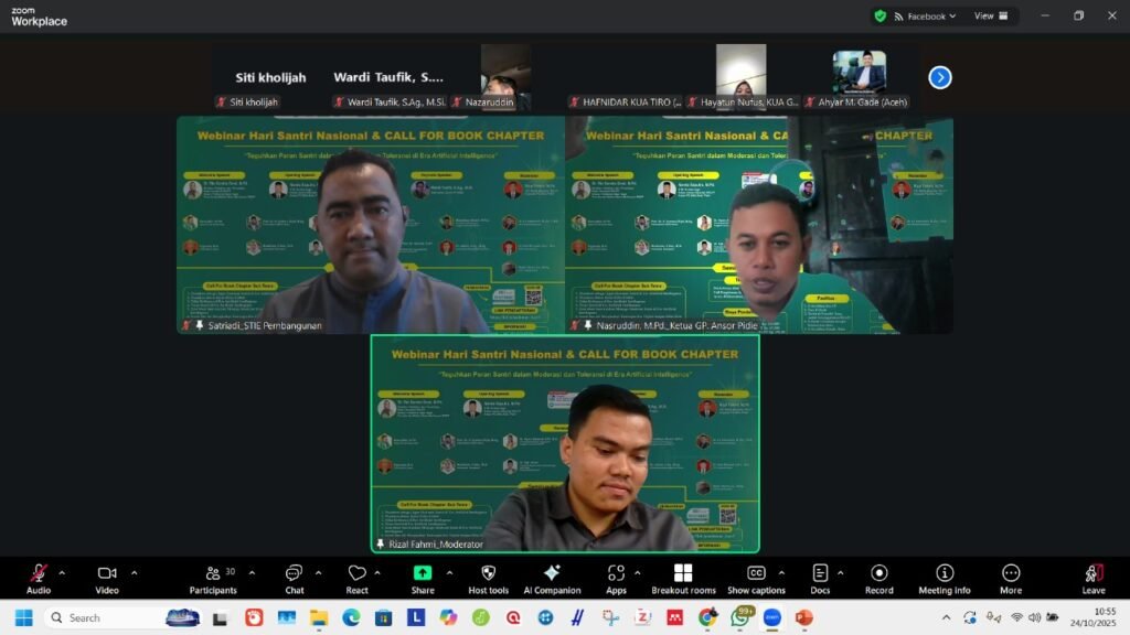 STIE Pembangunan Tanjungpinang Berpartisipasi dalam Webinar Hari Santri Nasional 2025