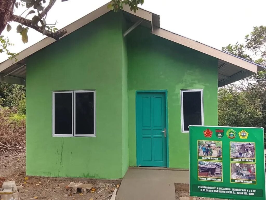 Satgas TMMD Kodim 0317 TBK Rampungkan Rumah Ibu Zahara, Harapan Baru di Desa Tanjung Hutan