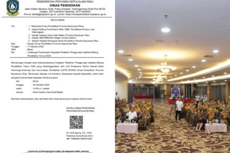 Kegiatan Dinas Pendidikan Kepri saat melakukan Kegiatan di Hotel Mewah di Batam Selama Berapa Hari
