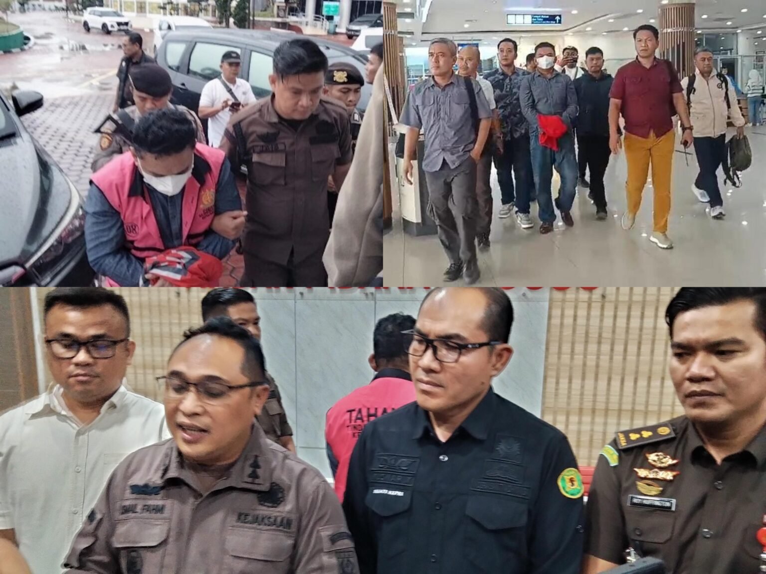 Aspidsus Kejati Kepri, Ismail Fahmi SH MH saat konferensi pers didampingi beberapa Tim penyidiknya dan Kasi Penkum Kejati Kepri, Yusnar Yusuf, terkait proses penangkapan tersangka tersangka Djafaruchdin, perkara dugaan tindak pidana korupsil Proyek Pembangunan Jembatan Tanah Merah di Kabupaten Bintan, Kamis (13/11/2025). 