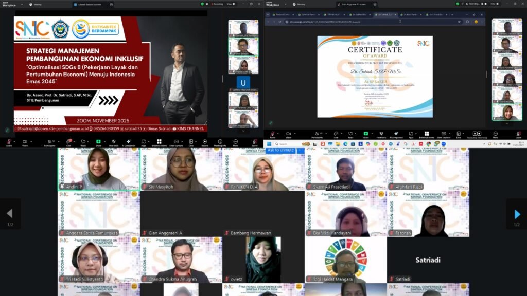 STIE Pembangunan Tanjungpinang Berkontribusi sebagai Narasumber pada National Conference on Research and Proceedings Sisi Indonesia 2025