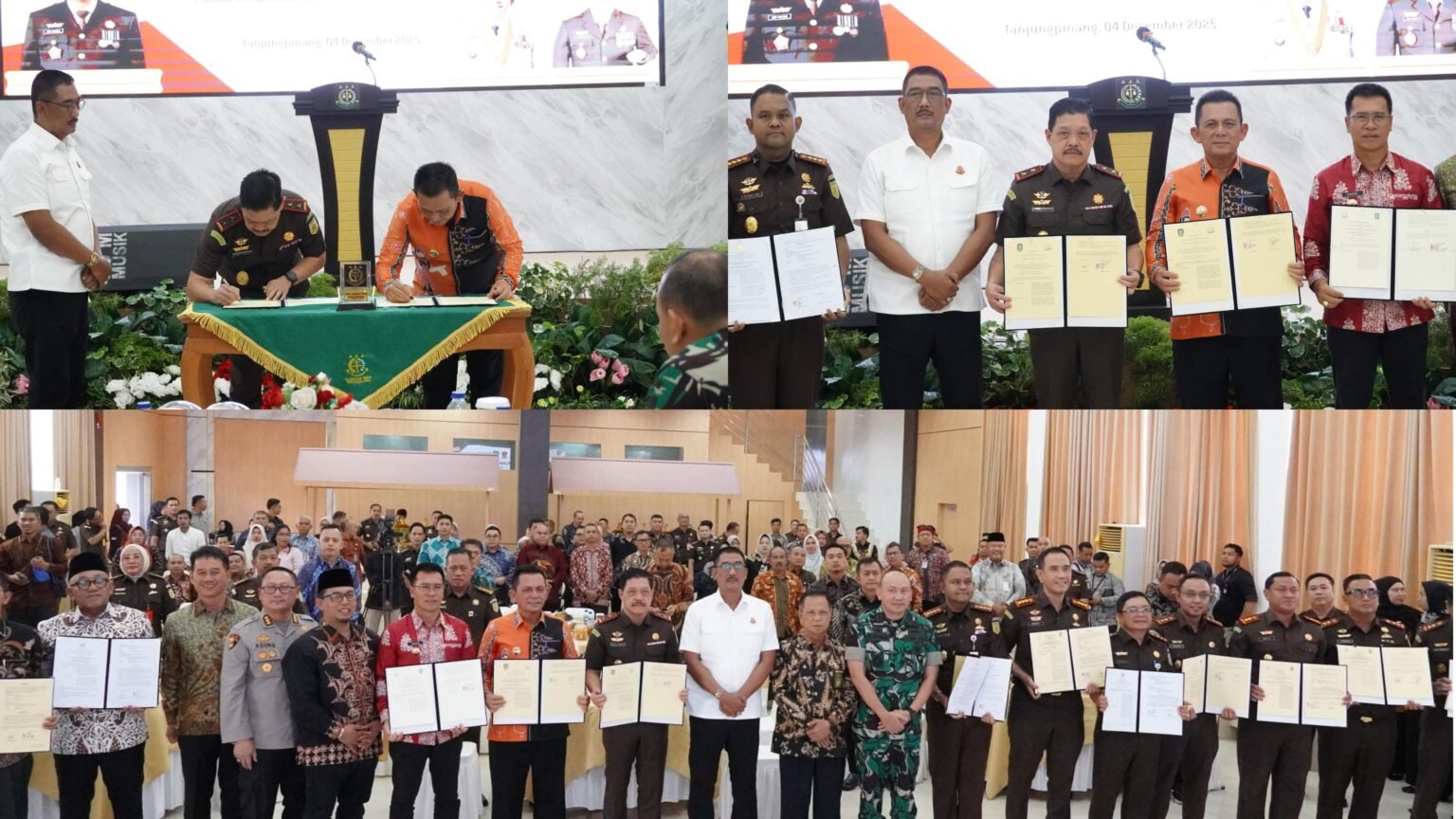 Kajati dan Gubernur Kepri Teken MoU Pidana Kerja Sosial Berdasarkan KUHP Nasional