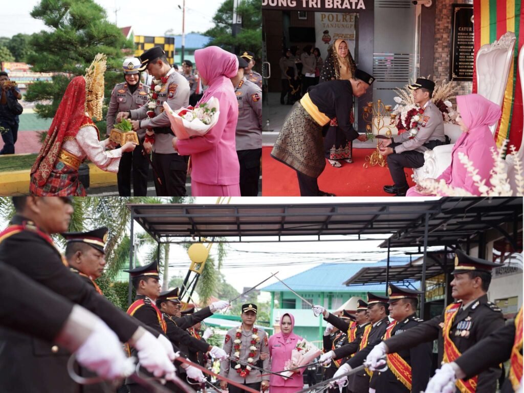 Pedang Pora dan Tradisi Tepuk Tawar Sambut Kedatangan Kapolresta Tanjungpinang Kombes Pol. Indra Ranu Dikarta
