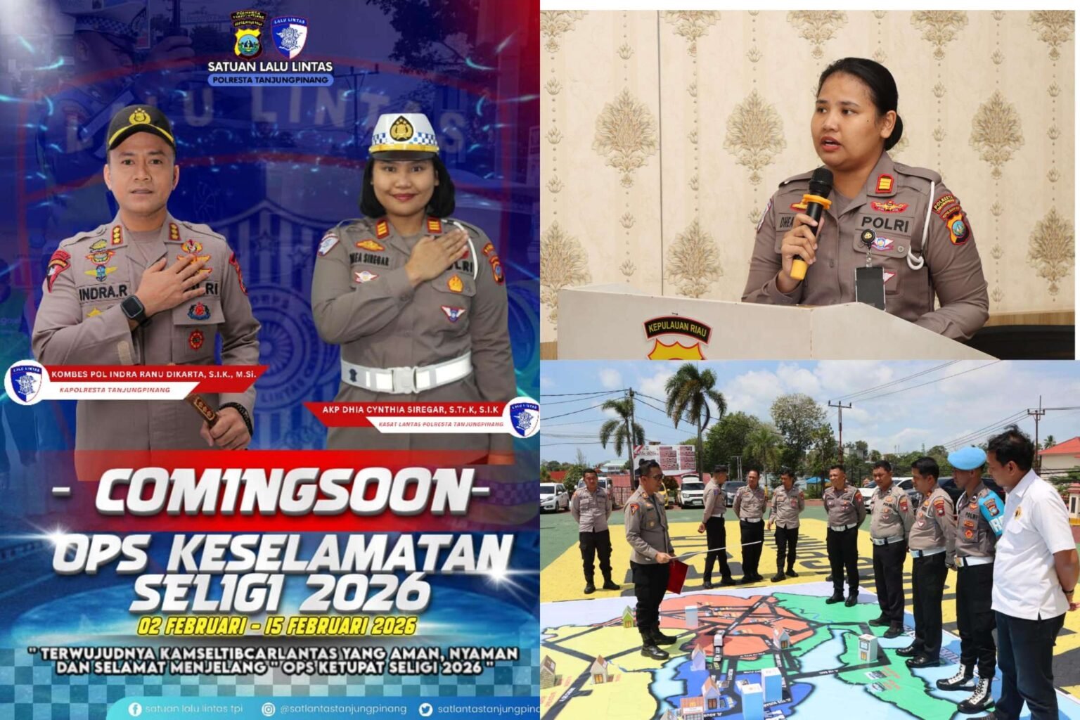 Polresta Tanjungpinang Laksanakan Latpraops Keselamatan Seligi 2026, Upaya Tekan Angka Kecelakaan Polresta Tanjungpinang menggelar Latihan Pra Operasi (Lat Pra Ops) Keselamatan Seligi 2026, upaya meningkatkan kesiapan dan profesionalisme personel menjelang pelaksanaan Operasi Keselamatan Seligi, Kamis (29/01/2026).