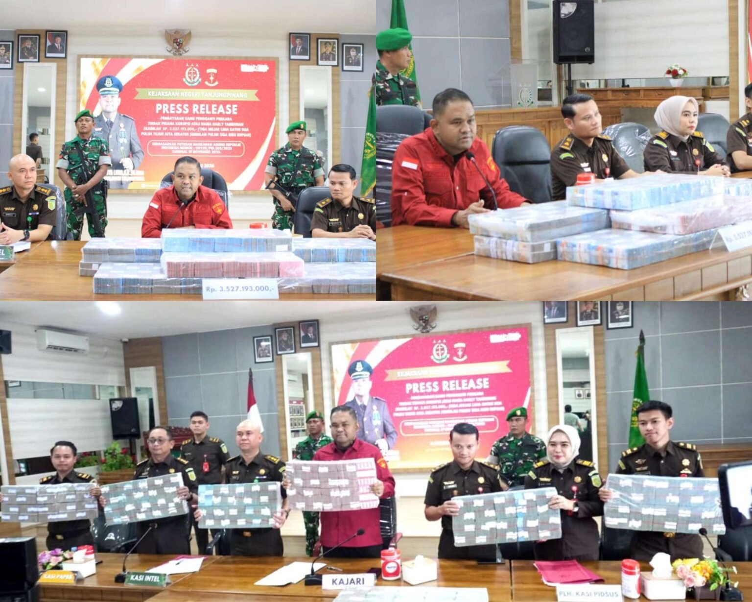 Kejari Tanjungpinang Eksekusi Rp3,52 Miliar Perkara Korupsi TVRI Kepri, Pembayaran Uang Pengganti Kerugian Negara