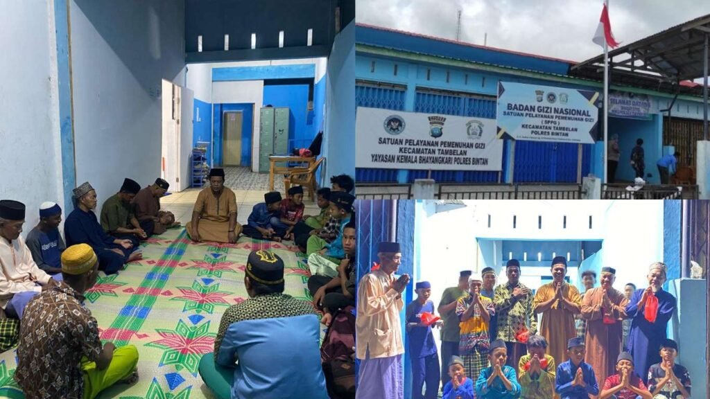 Polsek Tambelan dan jajarannya menggelar doa syukuran bersama segenap tokoh masyarakat dan pengurus masjid sekitar, Jumat (05/02/2026)