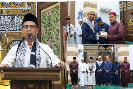 Safari Ramadhan Hari ke 4, Bupati Karimun Kunjungi Masjid Baiturrahman Teluk Air