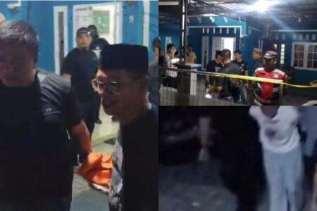 Situasi TKP rumah korban kasus pembunuhan di Perumahan Bintan Permata Indah, Jalan Ganet Blom Bougenvile 9, Kecamatan Tanjungpinang Timur, Kota Tanjungpinang, Rabu (25/02/2026) malam