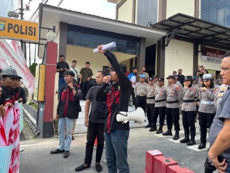 Gerakan Aksi Mahasiswa Kepulauan Riau (GAM Kepri) saat melakukan aksi unjuk rasa beberapa waktu lalu