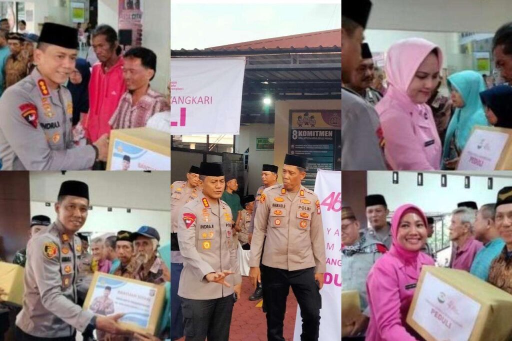 Kapolresta Tanjungpinang, Kombes Pol Indra Ranu Dikarta, saat melakukan safari Ramadhan 1447 H ke Mapolsek Tanjungpinang Timur didampingi Ketua Bhayangkari cabang Kota Tanjungpinang dan sejumlah PJU, Selasa (10/03/2026).