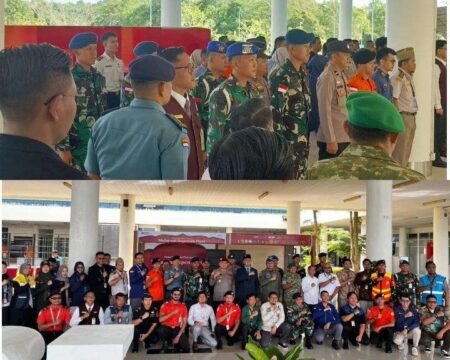 Polsek Bandara RHF Tanjungpinang Hadir dalam Apel Pembukaan Posko Monitoring Angkutan Lebaran Tahun 2026