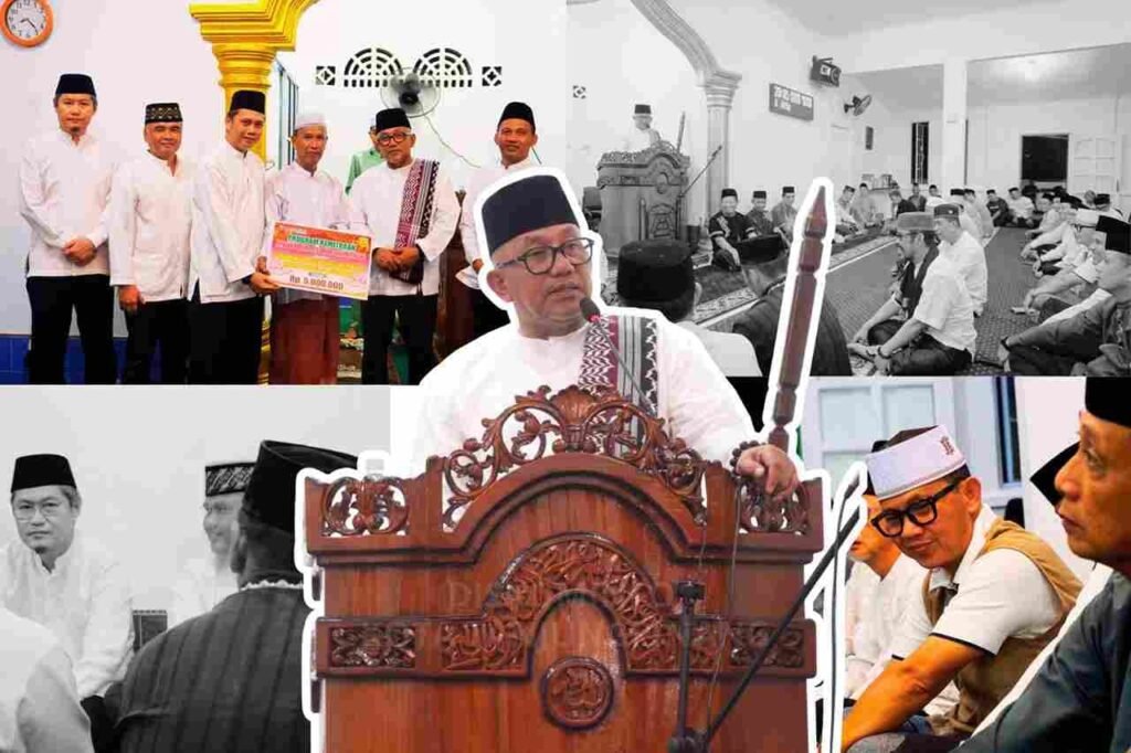 Walikota Tanjunpinang Lis Darmansyah saat Safari Ramadhan di Masjid Al Jannatul A’la, Jalan Batu Naga, Kelurahan Dompak, bersama masyarakat setempat