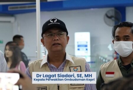 Kepala Perwakilan Ombudsman RI Provinsi Kepulauan Riau, Dr. Lagat Siadari,