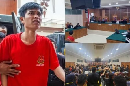 Sidang vonis 5 Tahun Penjara dari tuntutan hukuman mati Jaksa Penuntut Umum (JPU) dalam perkara Tindak Pidana Narkotika atas nama terdakwa Fandi Ramadhan di PN Batam, Kamis (05/03/2026).